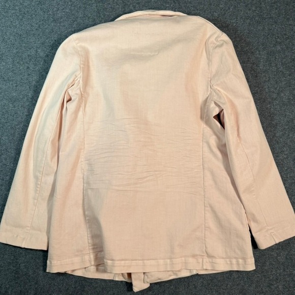 Frank & Eileen Belfast Pink Cotton Blend Double Breasted Blazer Jacket Womens S - Picture 3 of 12